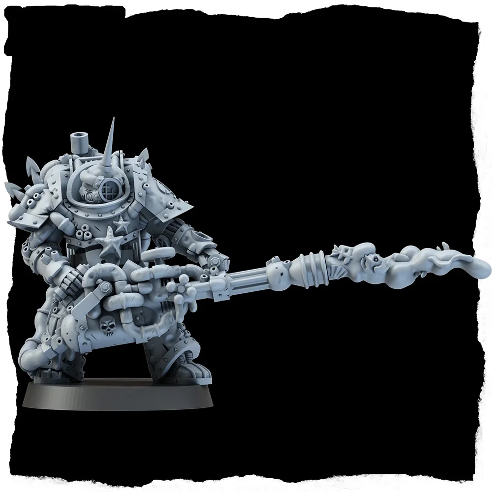 Fetid Dredge Flammer Miniatur, Figur, Space Walker, Plasma pistole, HD 3D gedrucktes Harz modell, Action Guard Proxy Wargame