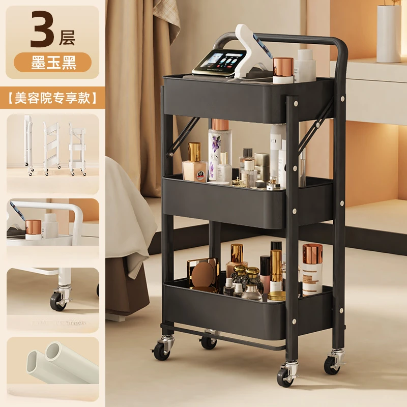 Bar Cart Professional Trolley Hairdresser Salon Beauty Master Auxiliary Trolleys Aesthetics Serving beauty salon furniture 74