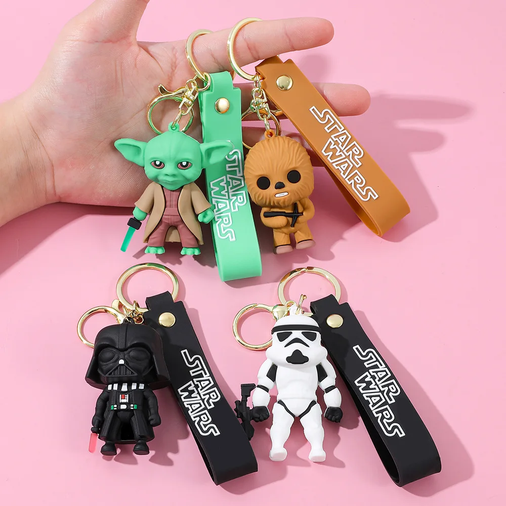 스타워즈 키체인 마스터 요다 키링 백팩 학교가방 장식 키홀더 장난감 선물 액세서리