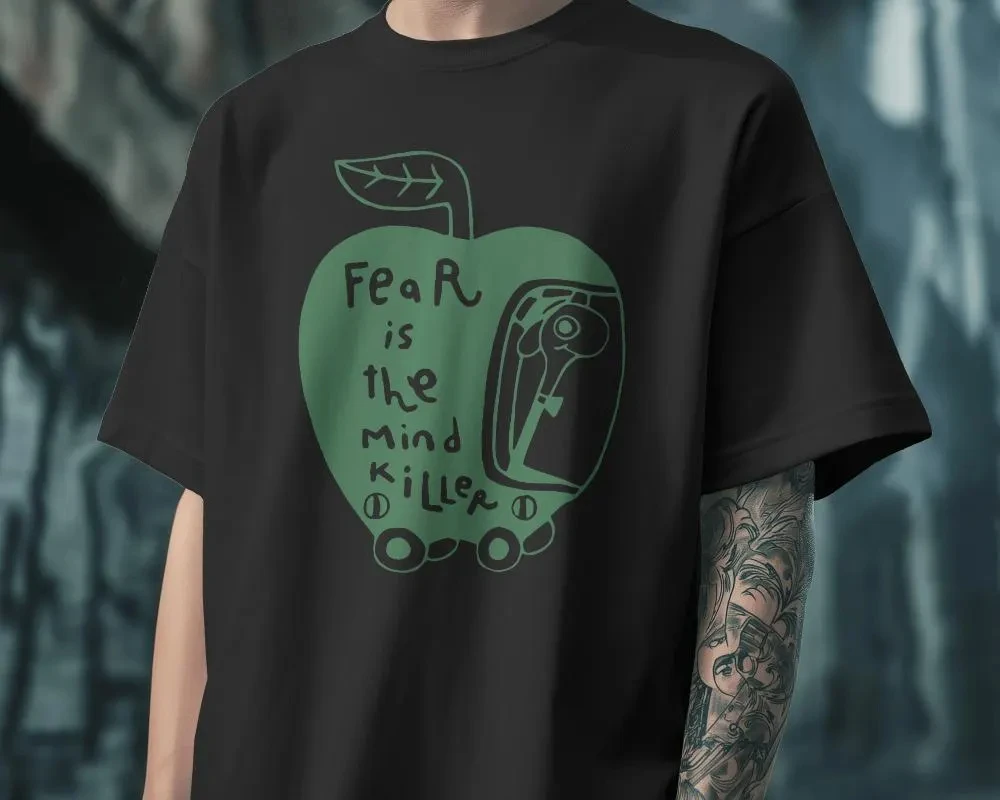 Fear Is The Mind Killer Shirt, Funny Bookworm Tee Summer Men's and Women's Loose and Breathable T-shirt Top