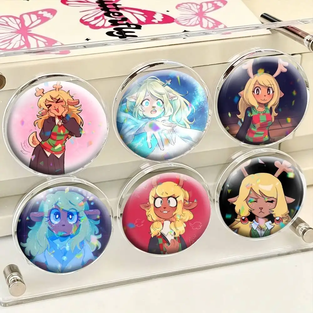 Noelle Holiday Deltarune G-Game  25mm 32mm 44mm 58mm 75mm Brooches Badges Pins for Accessories Gift