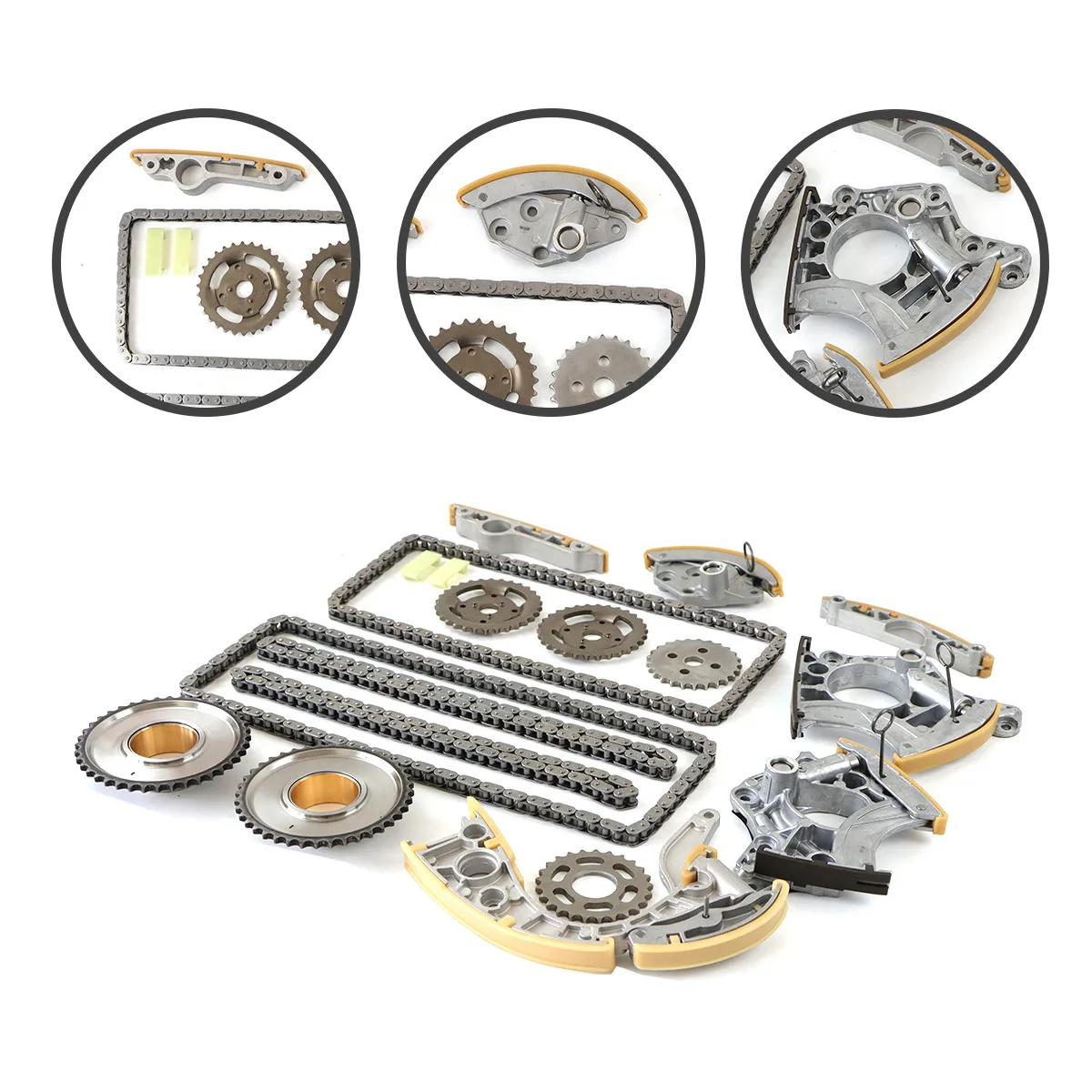 1set Timing Chain Tensioner Kit 079109217R 06E109465AP For VW Touareg Audi S5 A8 S8 Q7 BV8 V10 BAR BVJ BSM BUJ CAUA DOHC Parts