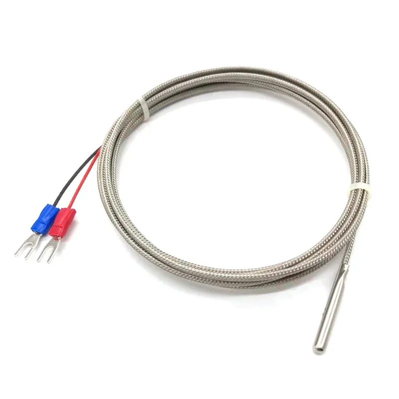 

Thermocouple Thread Type K 1~10M Probe Type Shielded Braide Wire Thermocouple Temperature Sensor For Temperature Controller