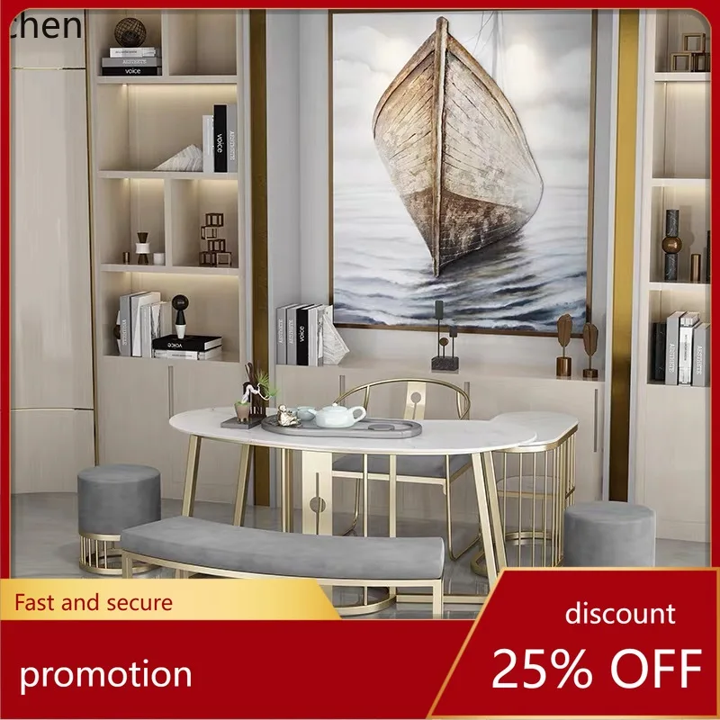 

CZ Set Reception Tea Table Marble Office Living Room Home Tea Table Small Tea Table