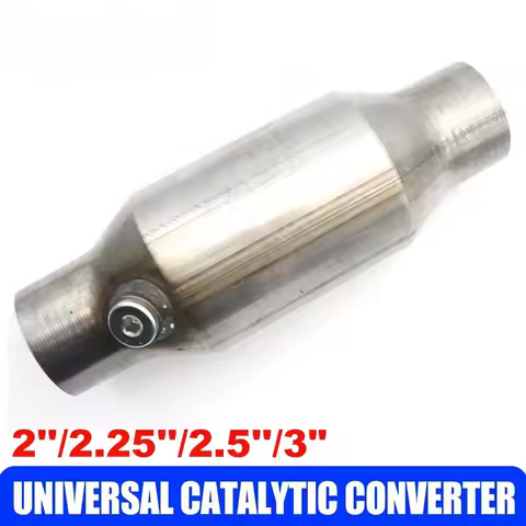 Universal 2'' 2.25'' 2.5'' 3" Car Catalytic Converter Sensor 400 Cell High Flow Muffler Catalyst Converter Euro1 Stainless Steel