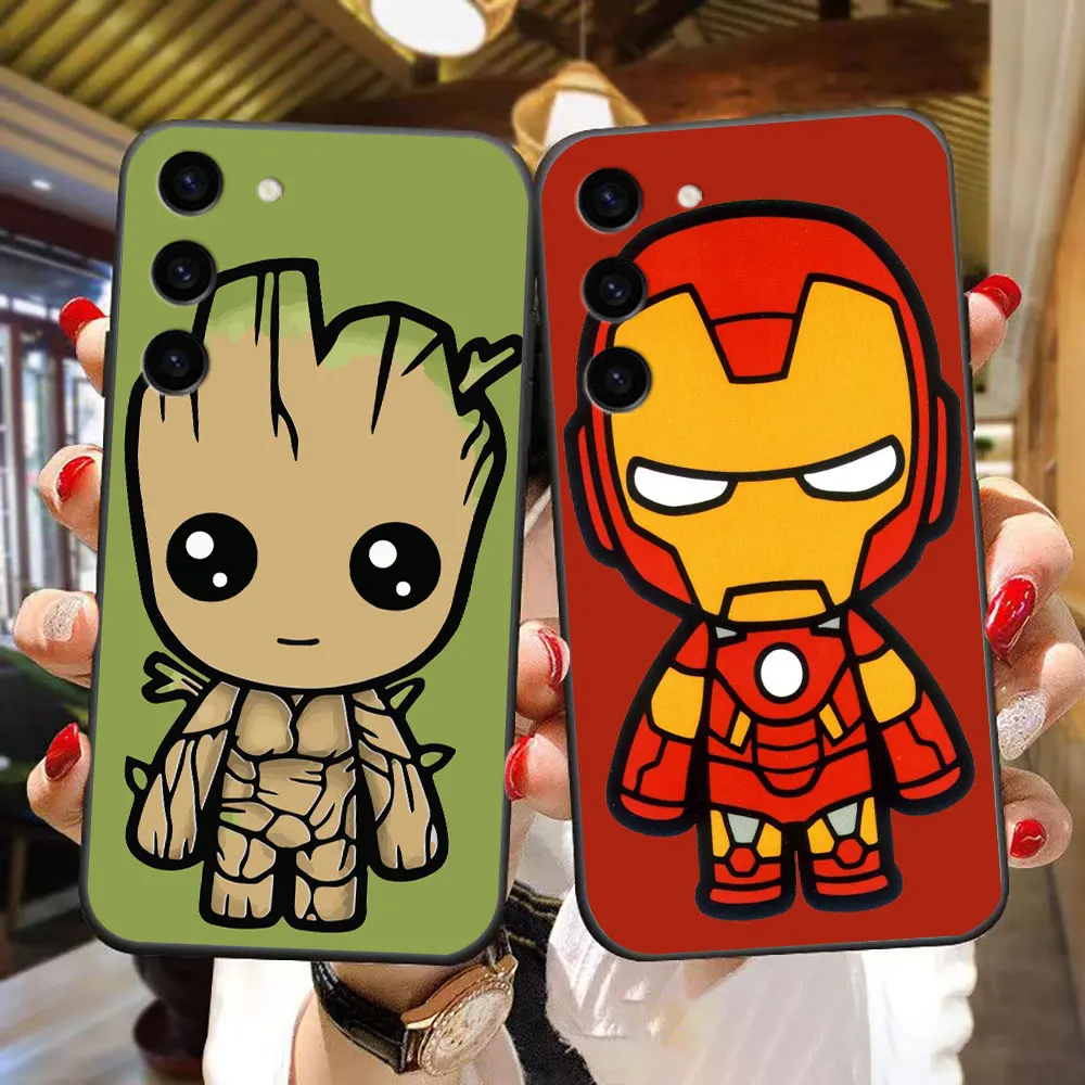 

Marvel Groot Iran Spiderman Phone Case For Samsung Galaxy S24 S23 S22 S21 S20 FE S10 S9 M54 M53 M33 LITE Case Funda Shell Cover