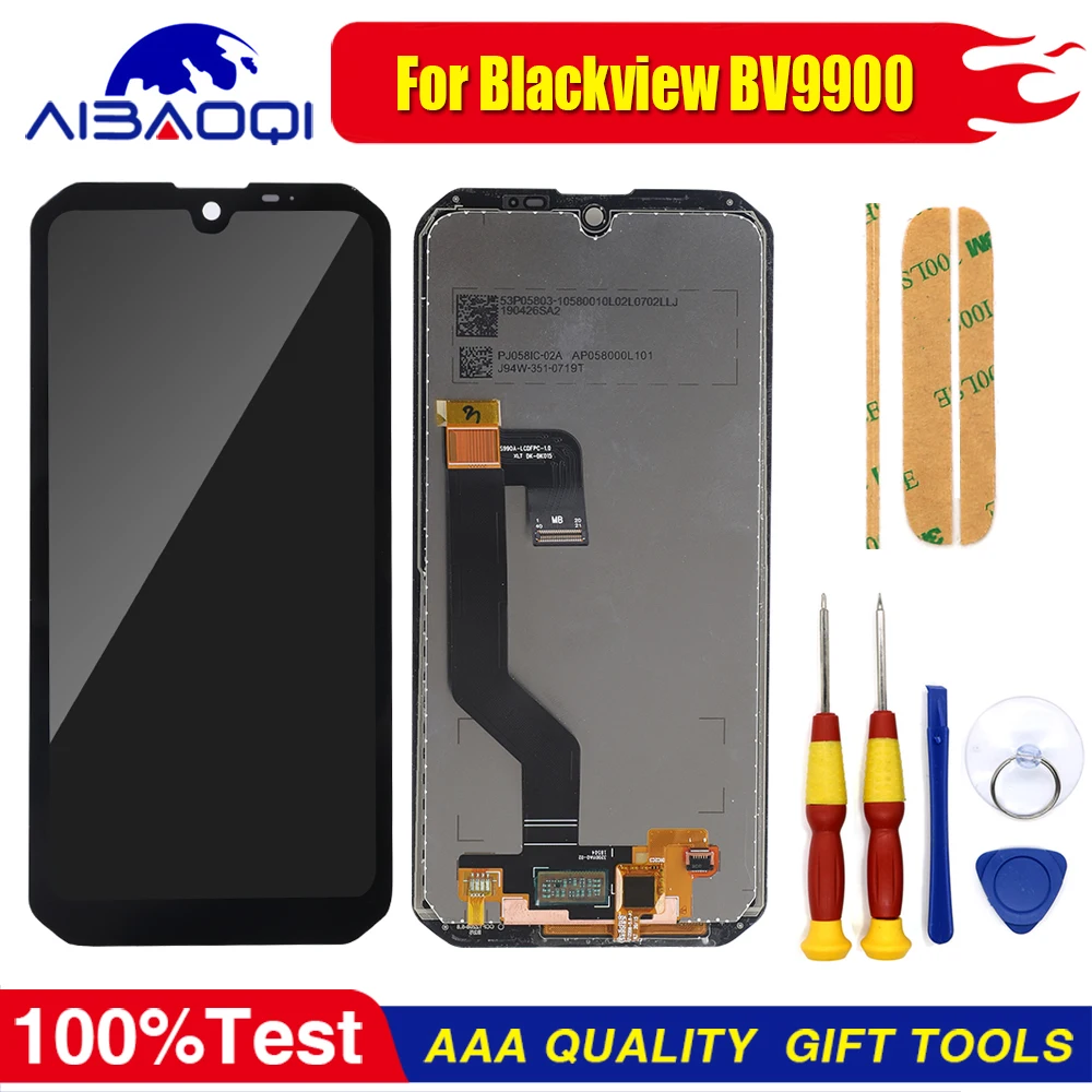 XUNQIYI New Touch Screen + 1080x2280 LCD For Blackview BV9900 BV9900 Pro BV9900E Phone Display With Frame Assembly Replacement