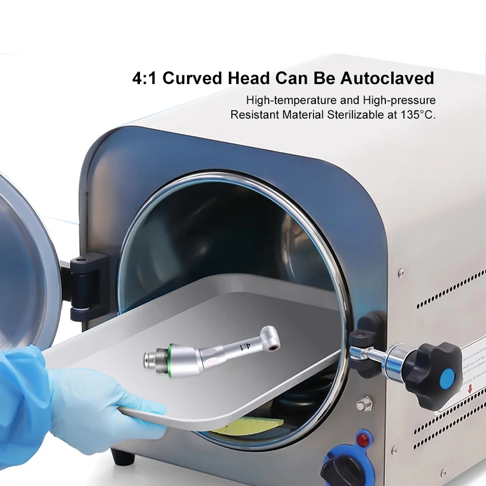 SYJH Dental LED Electric Grinder Motor 4:1 Contra Angle Handpiece Autoclave Polishing Grinding Machine Dentistry Equipment