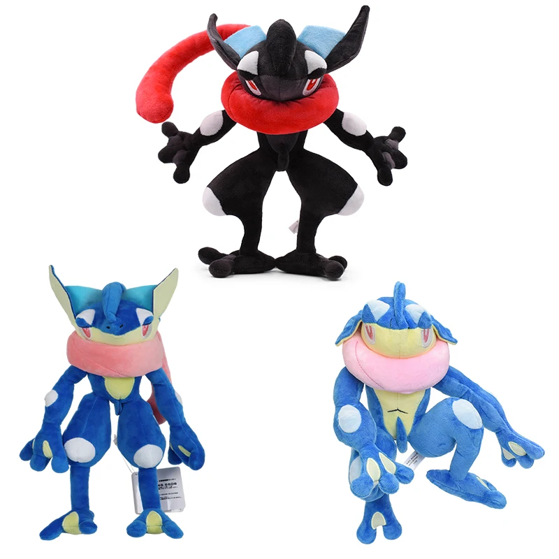 Greninja Pokemon Shiny Greninja Stuffed Toy Pocket Monster Anime Soft Stuffed Animal Plush Doll Children Kids Birthday Gifts