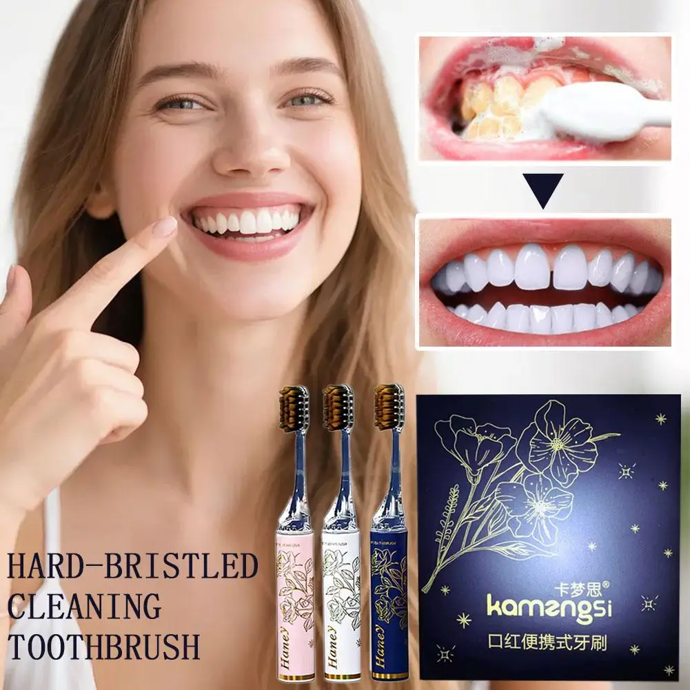 Upgrade Luxury Lipstick Style Soft Hair Folding Toothbrush Portable Travel Toothbrush Gift Box Multiple Specifications