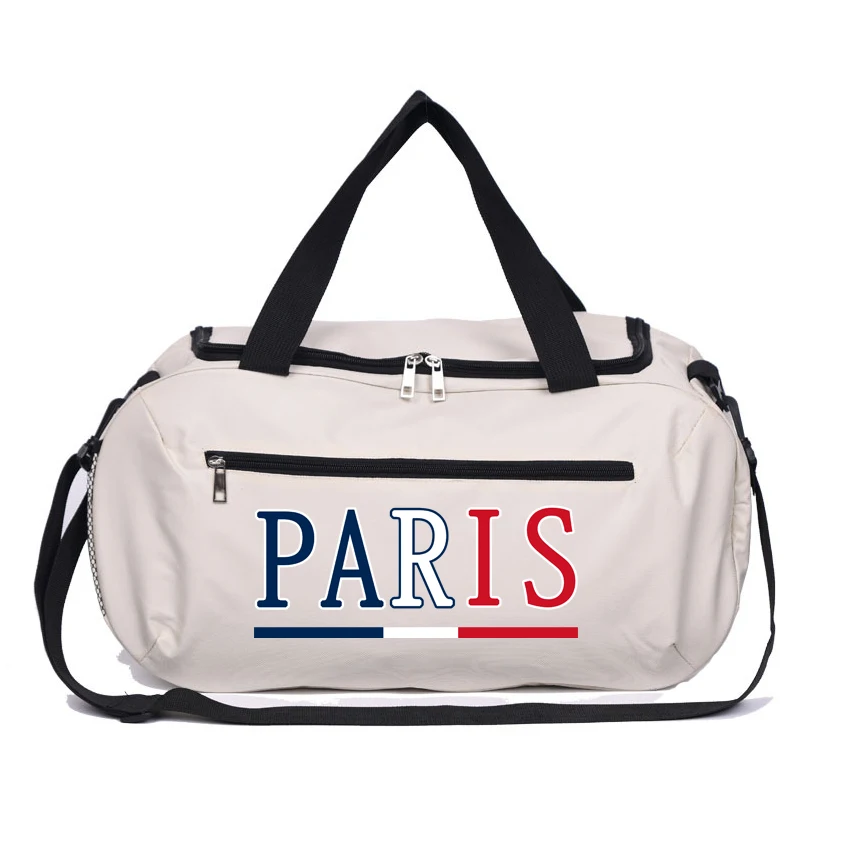 

Gym Bag Waterproof Fitness Bag Creativity PARIS Printed Sport Men Women Bag Outdoor Fitness Portable Bags Yoga Sports Travel Bag