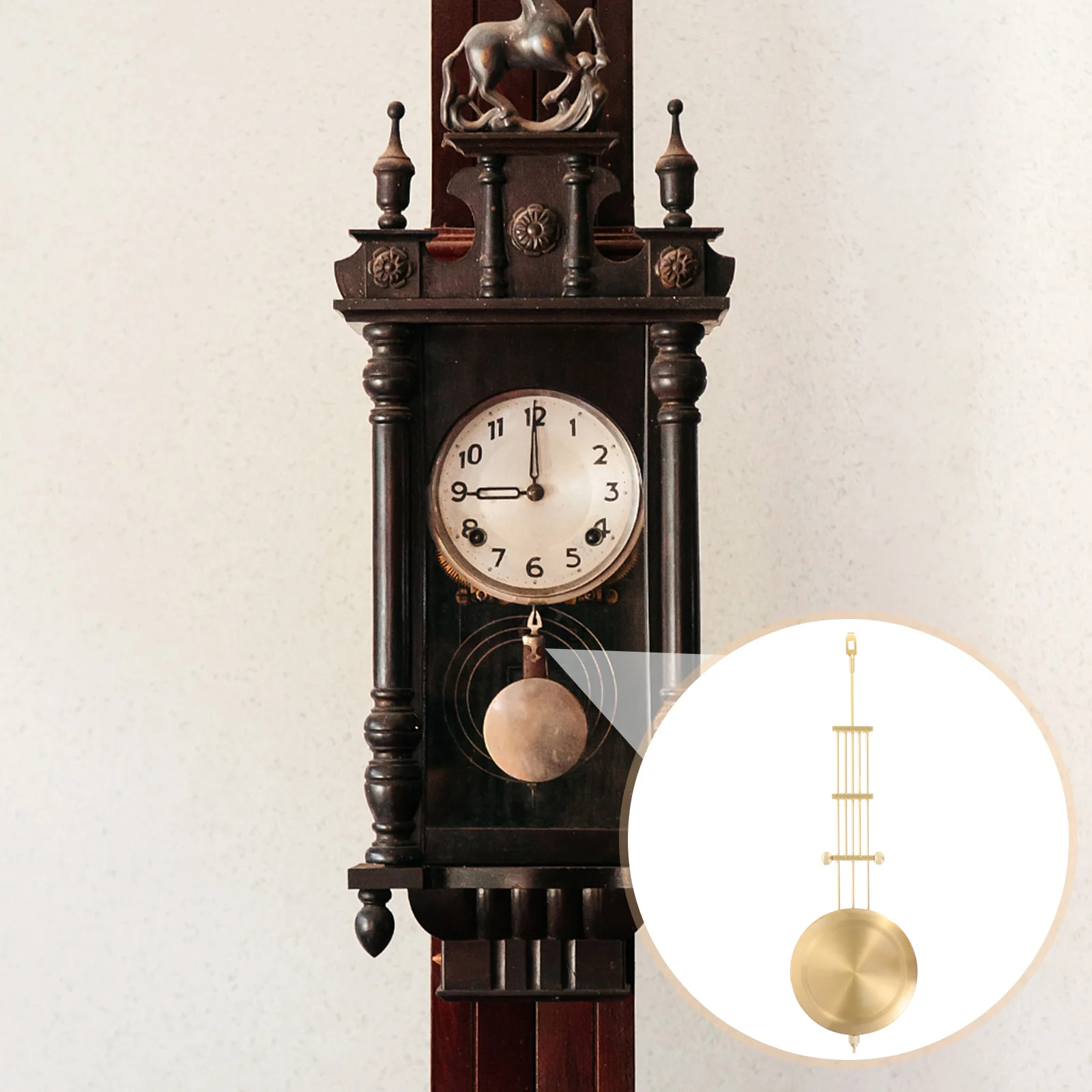 

Clock Pendulum Replacement Metal DIY Wall Clock Part Convenient Repair Replacement Pendulum for Home Decoration Gift