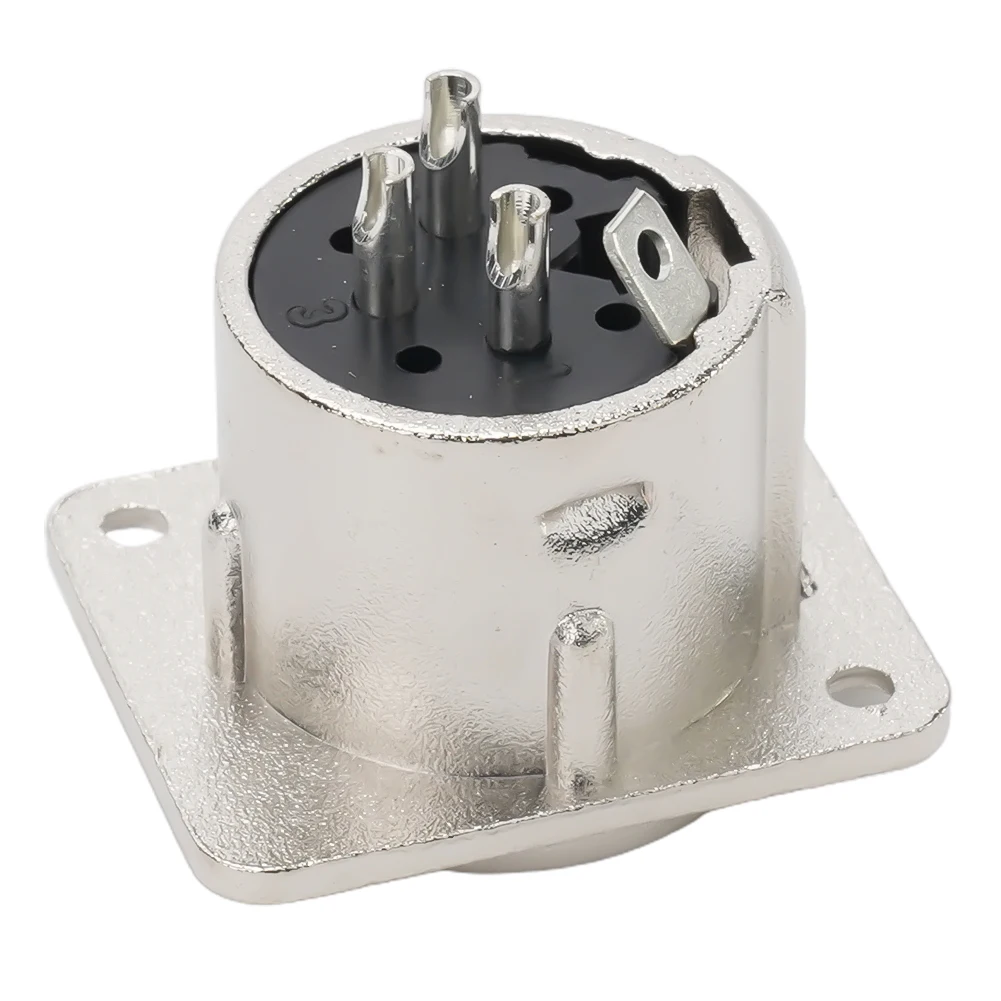 3Pin XLR Socket Male Female Panel Mount Chassis Socket Mic Jack- Audio Connector With Solder Terminals Replace Parts