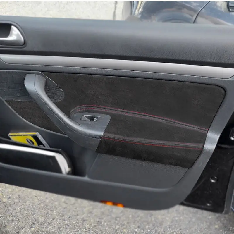 

LHD дверная панель, подлокотник, замшевый кожаный чехол для VW Golf 5 MK5 Jetta 2005 2006 2007 2008 2009 2010 только для модели 4/5 дверей
