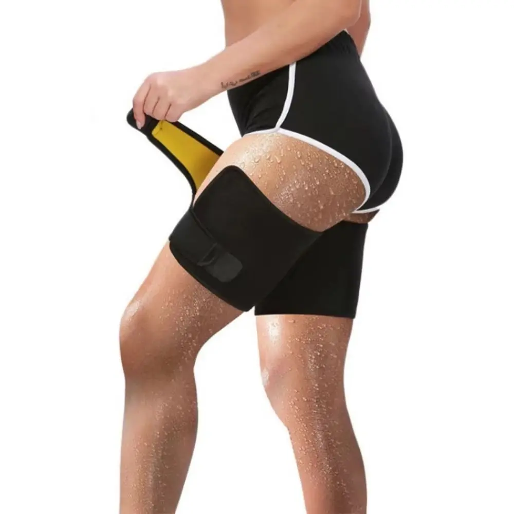 

1 Pair Thigh Sleeves Thin & Light Leg Guards Breathable Elastic Leg Support Non-slip Compression Upper Leg Sleeves Men Women