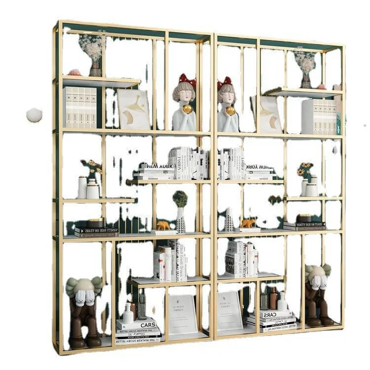 

Customized Nordic Modern Wrought Iron Bogu Shelf Bookshelf Commercial Partition Shelf Storage Shelf Duobao Pavilion