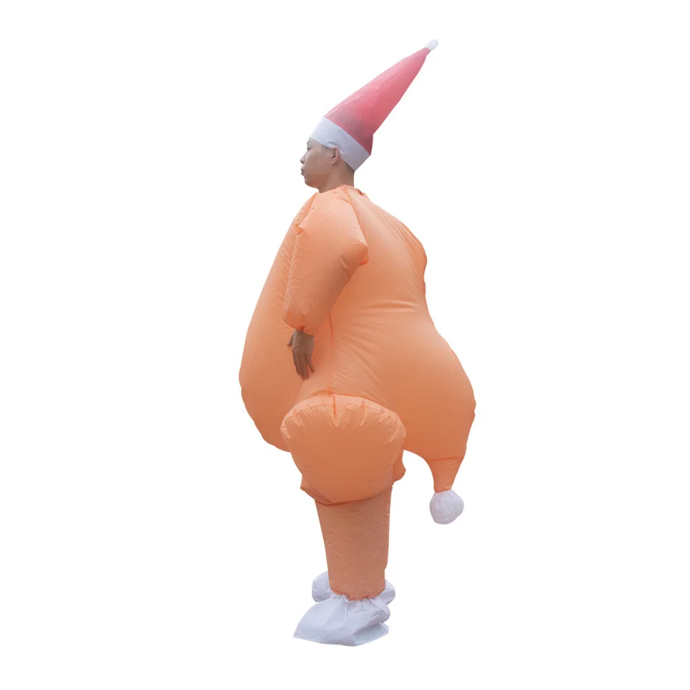 

Adult Turkey Inflatable Blow Up Suit Thanksgiving Costume Durable Lightweight Polyester Perfect for Party Cosplay Christmas