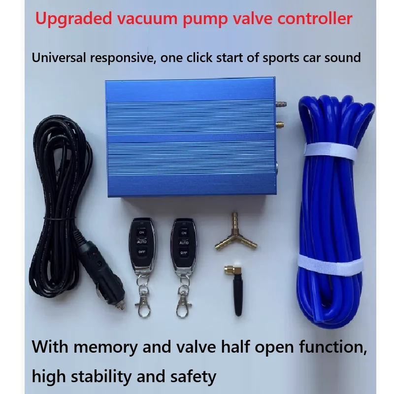 

Car exhaust pipe sound modification, adjustable remote control pneumatic vacuum pump controller, sports car sound
