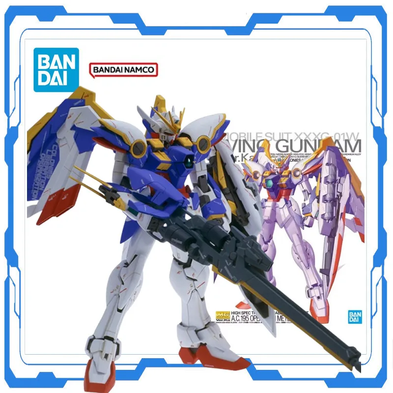 

Genuine Bandai Original Anime Gundam Model MG 1/100 Wing Gundam Ver.ka Figures Action Anime Ornamen Model Desktop Toys For Kids