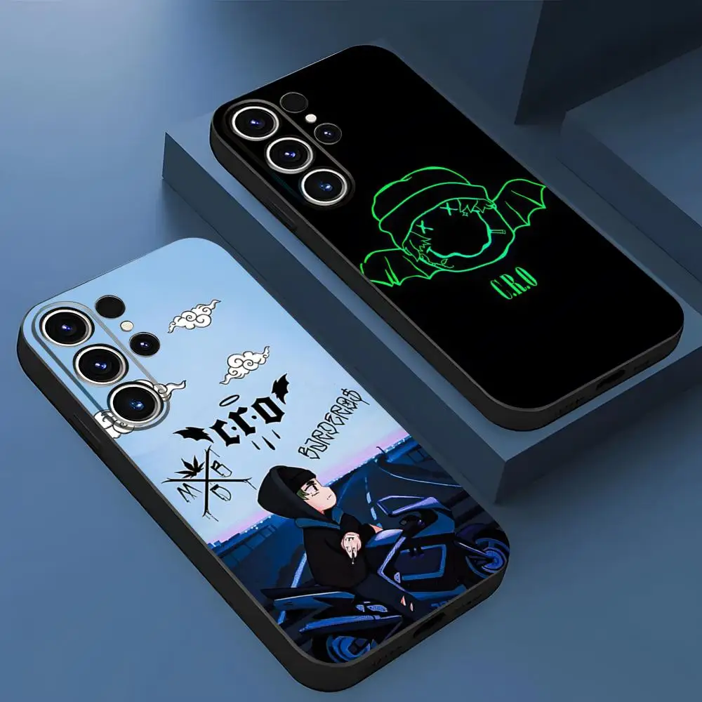 C.R.O Crocraxker Rapper Phone Case For Samsung S26 S24 Ultra S25 S23 Fe S22 S20 S21 Plus A16 A54 A34 A53 Back Cover