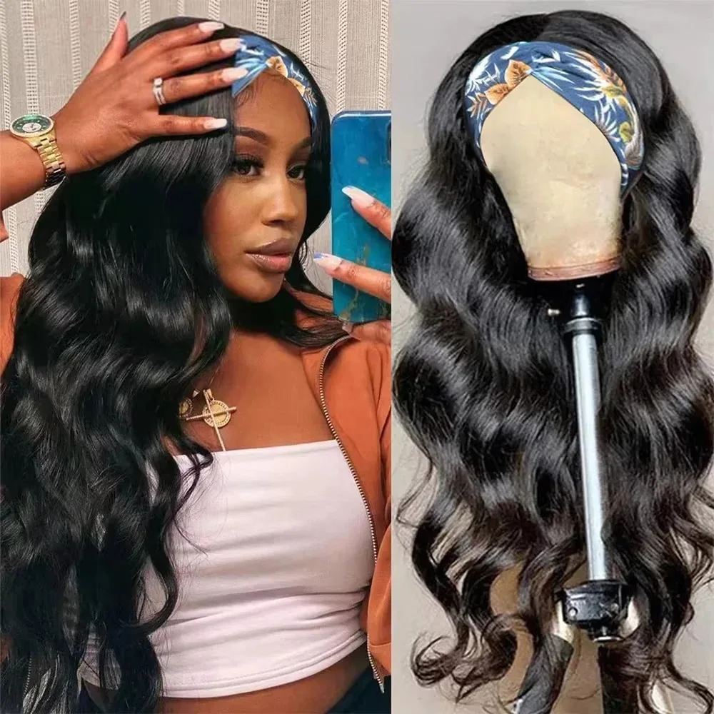 30 Inch Headband Wig Human Hair Body Wave Wig 200 Density Virgin Human Hair Wigs For Black Women Brazilian Ready To Wear Wig - view 2
