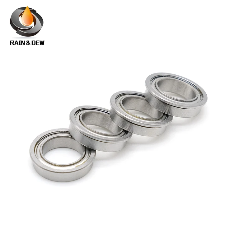 F6900ZZ Flange Bearing 10x22x6 mm ABEC-7 5PCS F6900 Z ZZ Flanged Ball Bearings