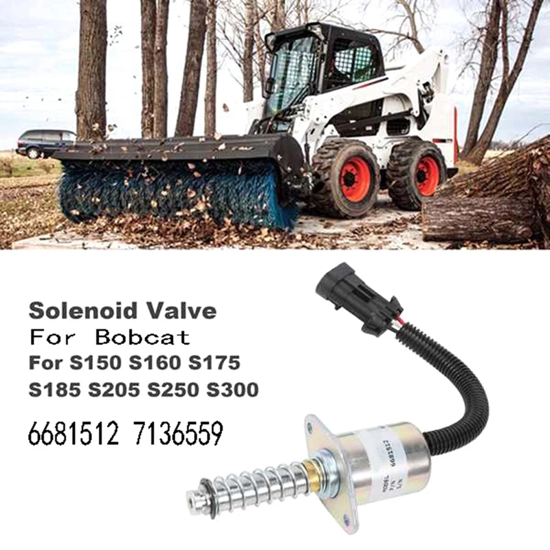 

Электромагнит отключения 12 В для Bobcat S150 S160 S175 S185 S205 S250 S300 6681512 7136559