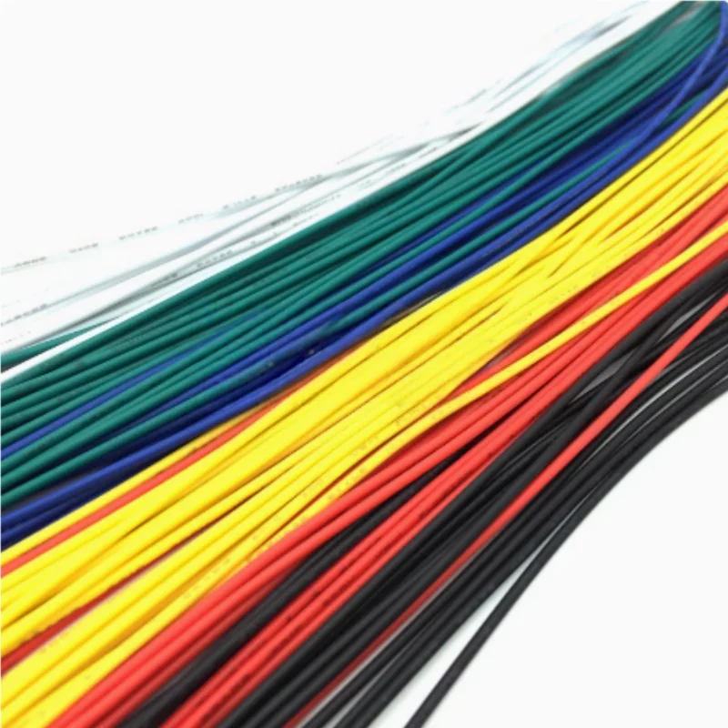 120Pcs Double Head PCB Solder Cable 20CM 26AWG Breadboard Fly Jumper Wire Cable Tin Conductor 5 Color