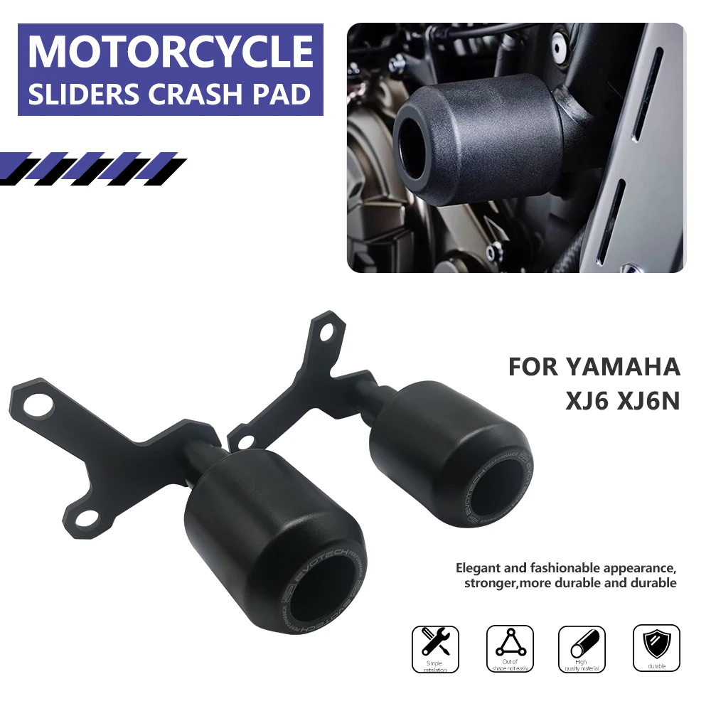 

Motorcycle Falling Protection For Kawasaki XJ6 XJ6N XJ-6N Fairing Crash Pad Engine Frame Slider Guards