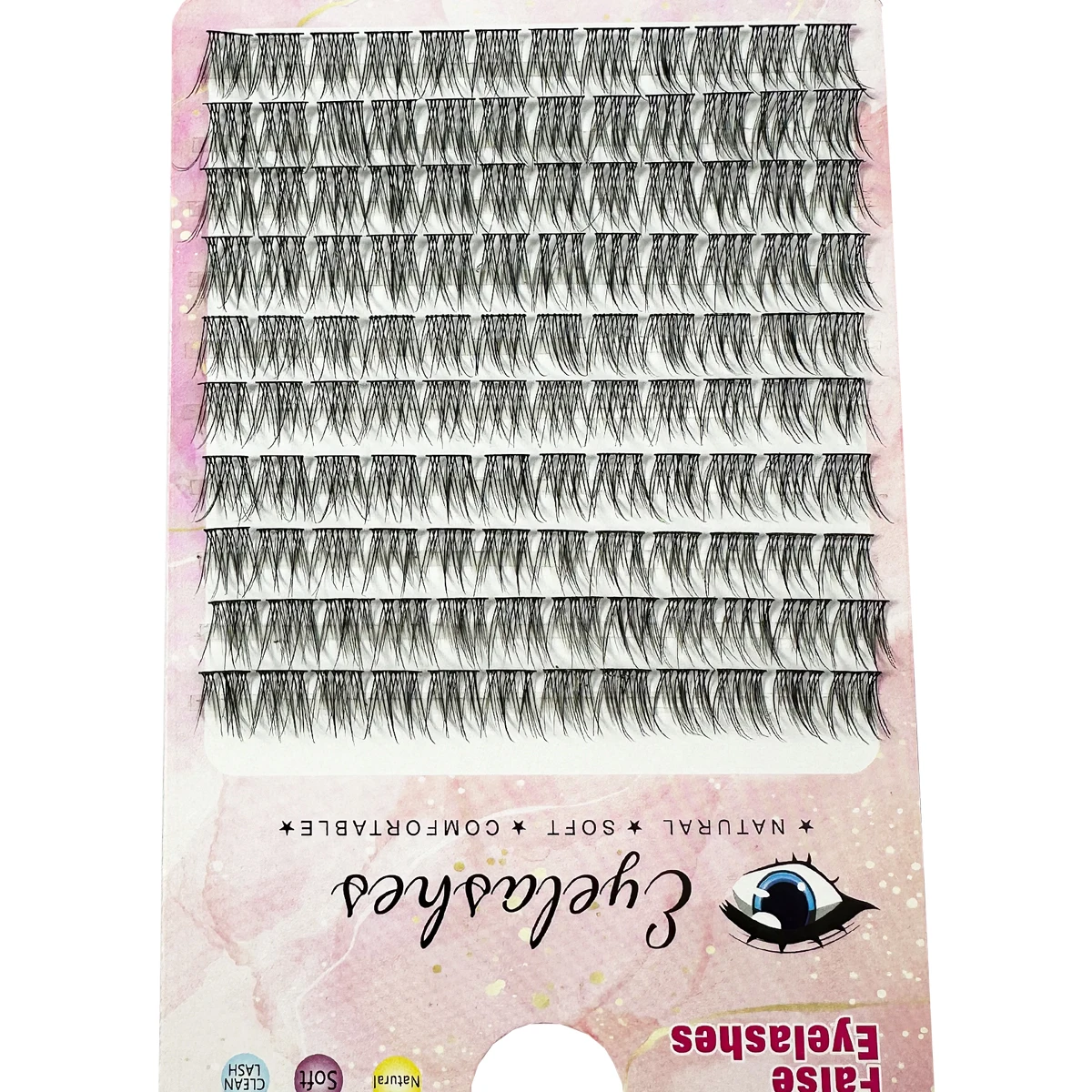 1/box 120 Bundles Mink False Eyelashe Natural Russian 3D laes Individual Eyelash extension cluster makeup tool wholesale lashes