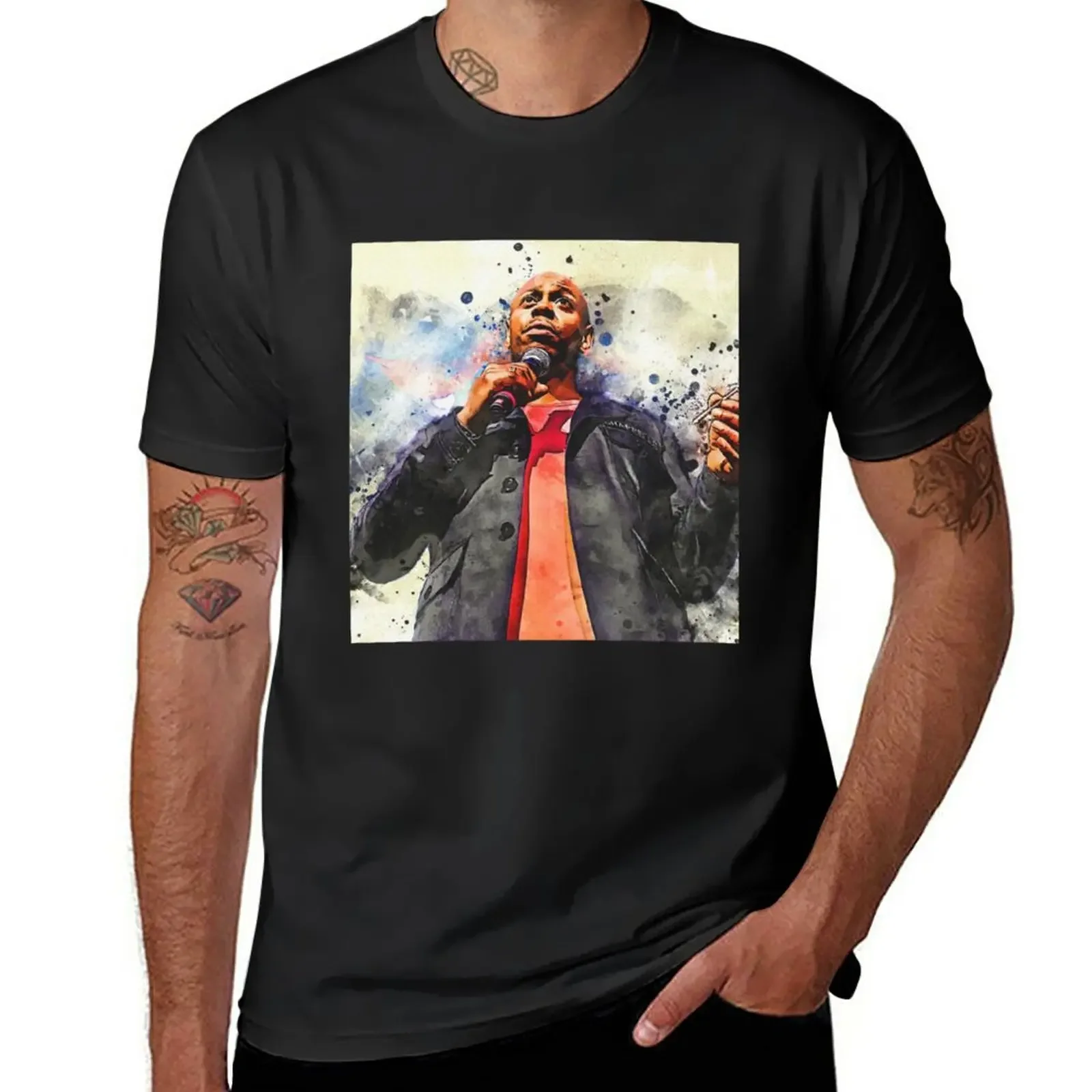 New Dave Chappelle T-Shirt Short sleeve tee cat shirts men t shirt