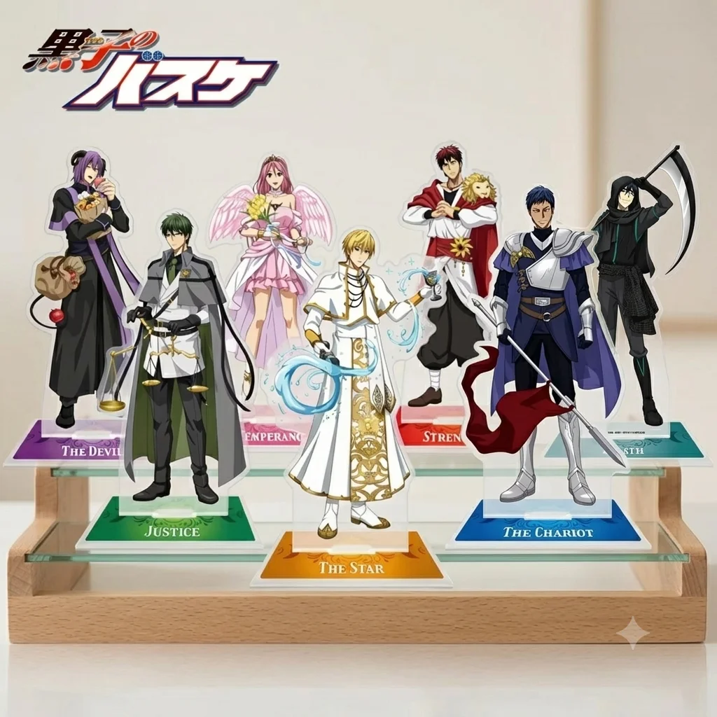 Hot Anime Kurokos Basketball Acrylic Stand Keychain 2026 New Tarot Fantasy Style Kise Aomine Kagami Desktop Decor Figures