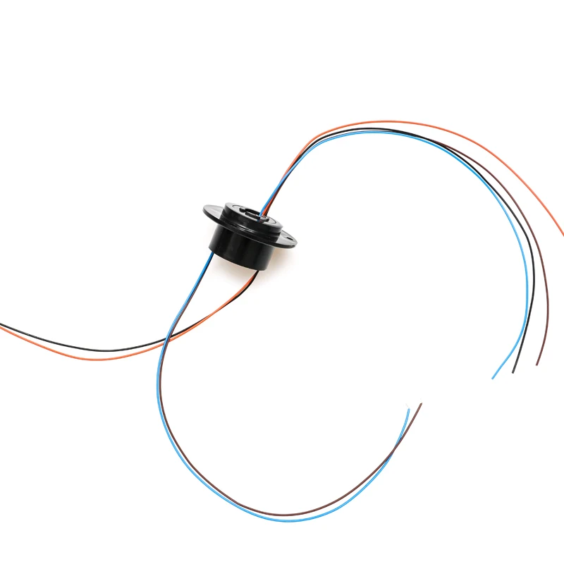 10mm Mini Holes Hollows Slip Rings 4 Channels 2A Conductives Electric Collectors Sliprings Rotarys Joints Connectors 240VAC/DC