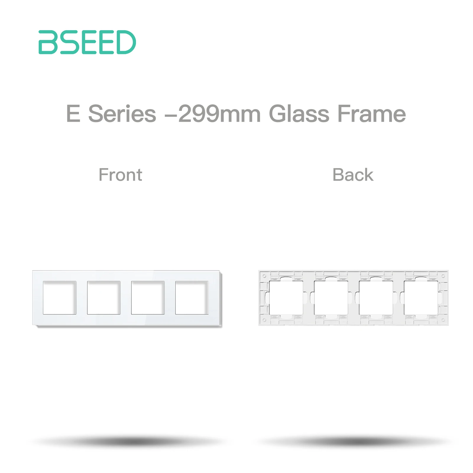 BSEED Zigbee 1/2/3Gang Smart Licht Schalter Tuya Smart Leben Alexa EU Steckdosen Funktion Teile Glas Panels DIY Teile 9