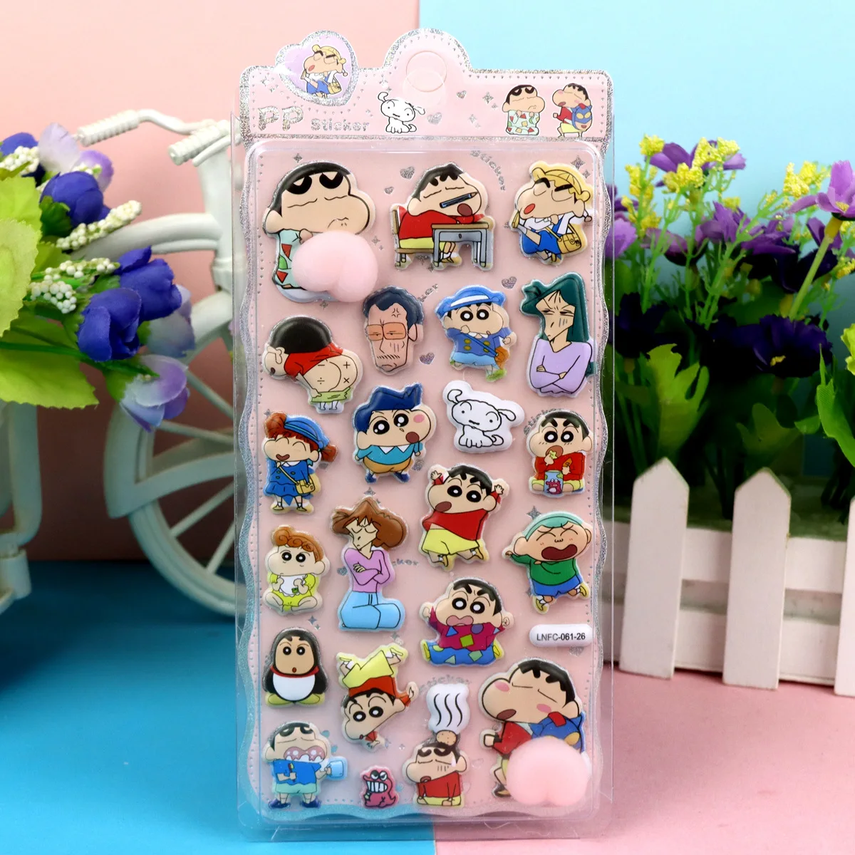 สติกเกอร์นูน 3 มิติ ลายชินจัง น่ารัก สไตล์ใหม่ 4 แบบ  นุ่ม บีบได้  คลายเครียด  ตกแต่งเคสมือถือ แล็ปท็อป  น่ารัก  งาน DIY