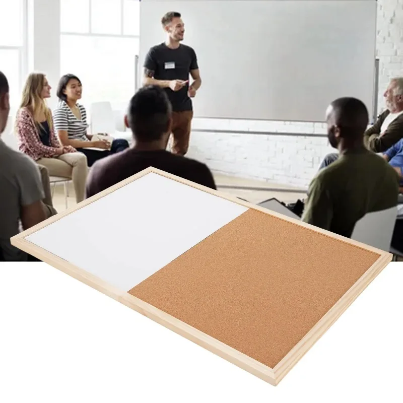 Self Healing Cork Board Wall Mounted 40x60cm Magnetic Dry Erase Self Healing Bulletin Board for Homes Classrooms Dorms