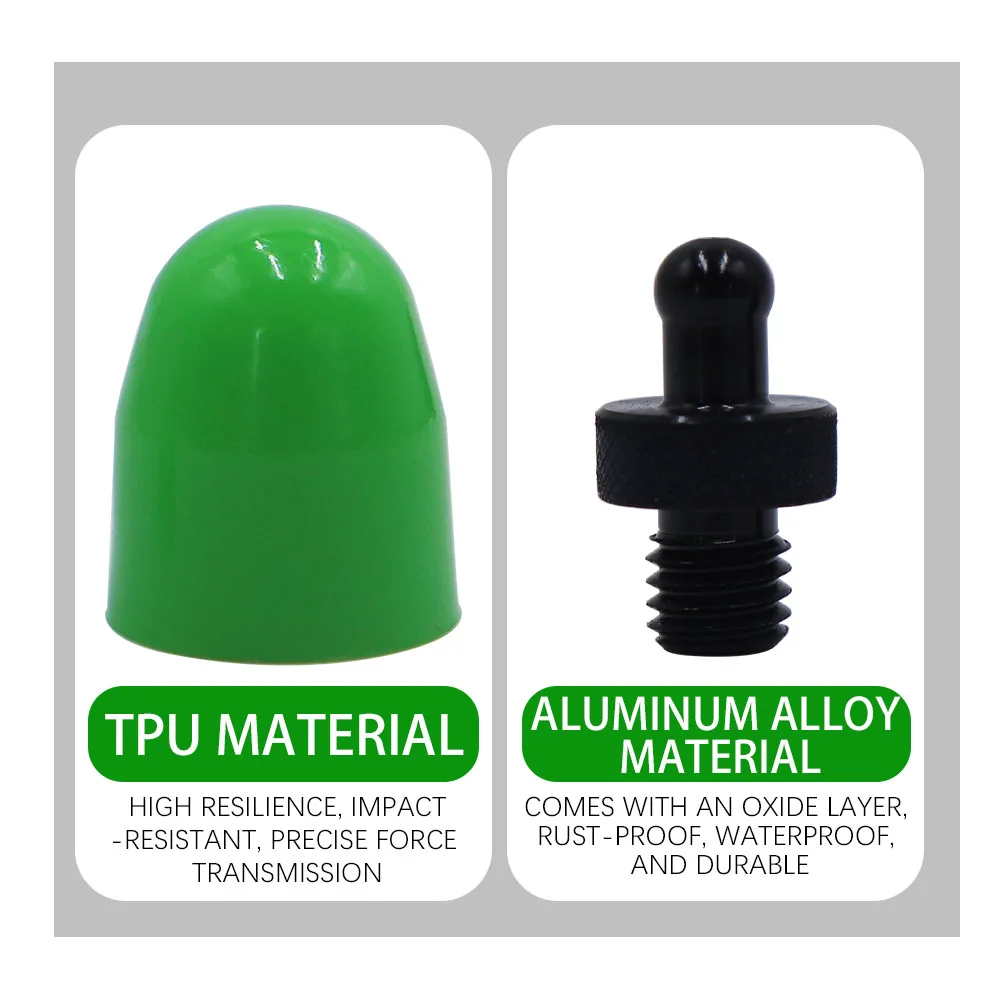 3 Sizes PDR Dent Repair Tap Heads Green TPU Soft Knock Tips with Aluminum Studs for Auto Body Hail Dent Removal 4 3 Sizes PDR Dent Repair Tap Heads Green TPU Soft Knock Tips with Aluminum Studs for Auto Body Hail Dent Removal 4