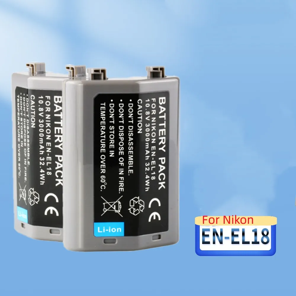 

3000mAh EN-EL18 EN-EL18A Camera Battery For Nikon EN EL18 ENEL18 D4 D4S D5 MB-D12 D800 D800E EN-EN18 EN-EL18A EN18 ﻿Batteries