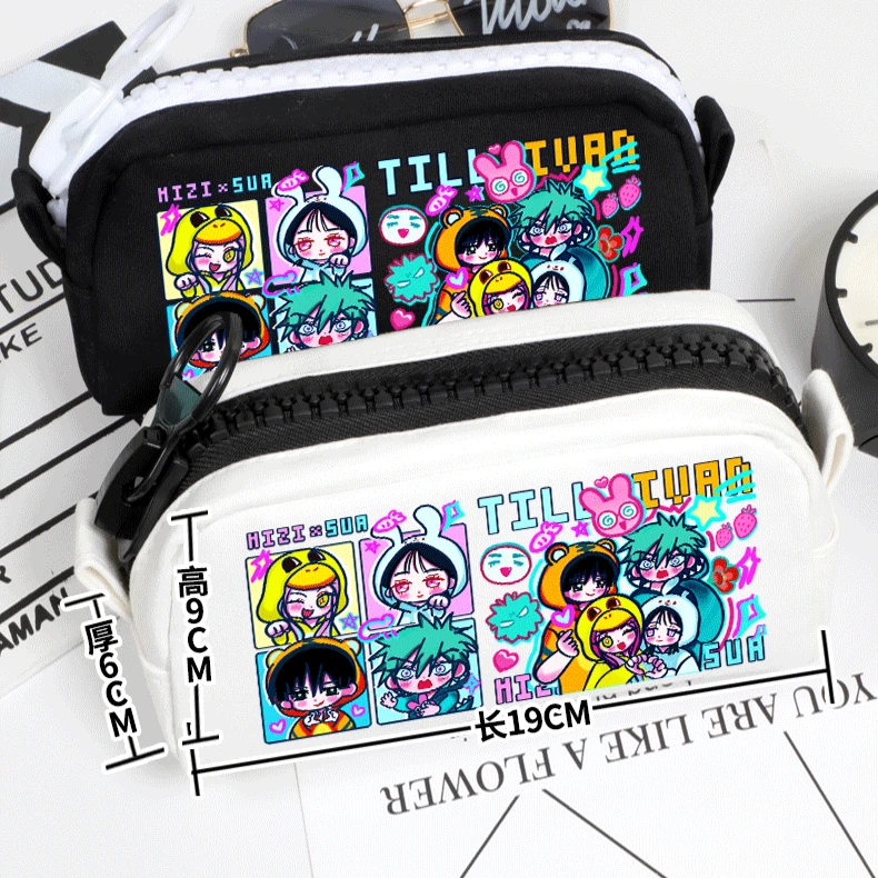 Anime Alien Stage Sua Till Ivan Mizi Cosplay Cartoon Writing Case Kawaii Pen Bag School Supplies Student Pencil Bags Ornament