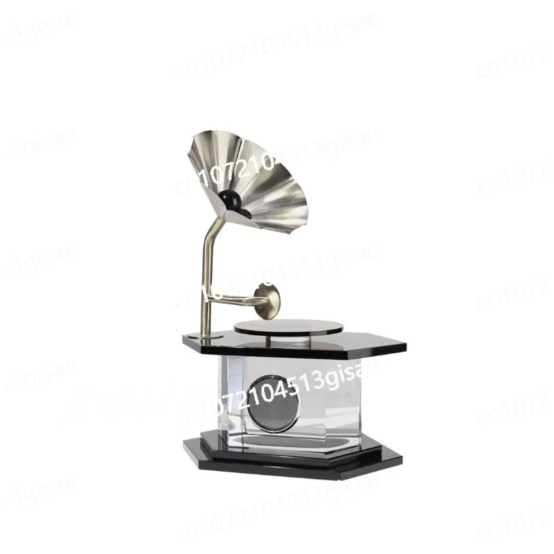 

Retro Phonograph Ornament, Study Cabinet Living Room Office Soft Decoration Simple