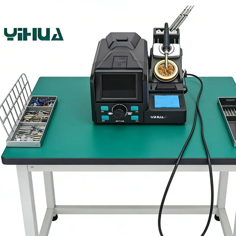 

Professional ESD Welding Station Yihua 982D Automatic Calibration Precision Temperature Control Used For PCB Maintenance.