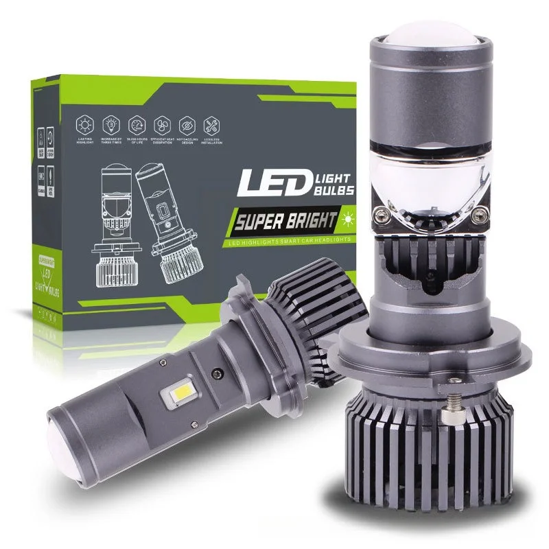 

GT4 Car LED Headlight h4 led Built-in Projector White Light 110W High Brightness Front Lamp All-in-One for Car Motorcycle UY125