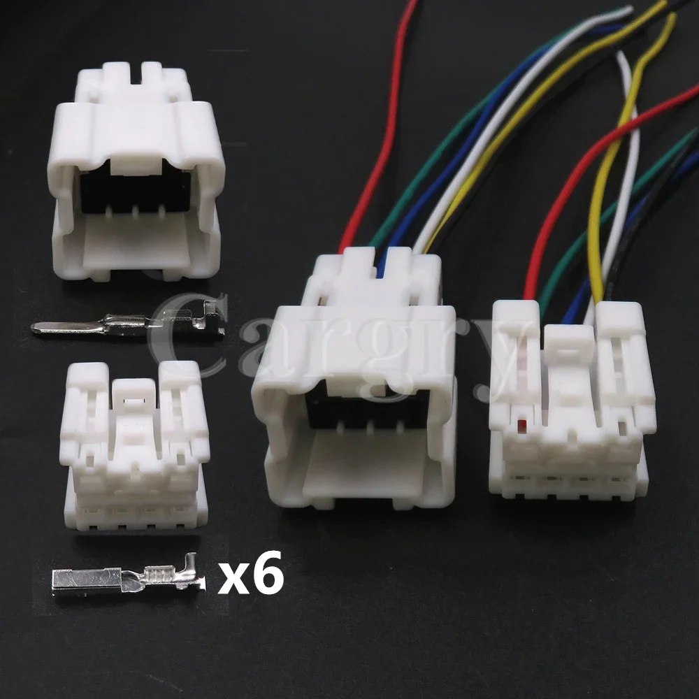 

1 Set 6P 6098-6970 6098-6947 Car Wide Steering Brake Light Wiring Terminal Sockets AC Assembly Automobile Taillight Connectors