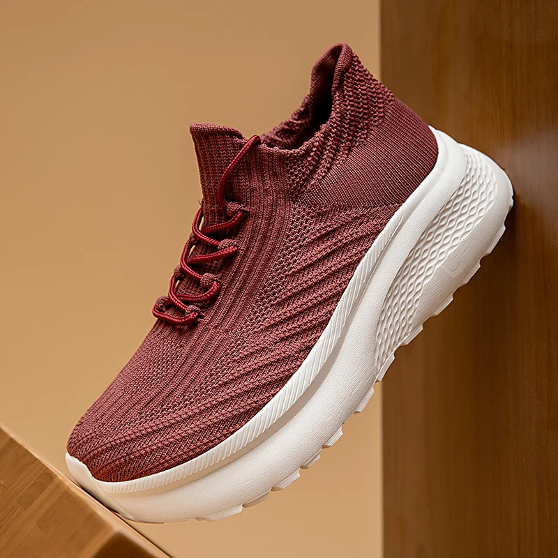 

New Wide-Toe-Box Barefoot Walking Shoes for Men Slip on Sock Loafers Shoes Breathable Women Platform Sneakers Tenis Masculino