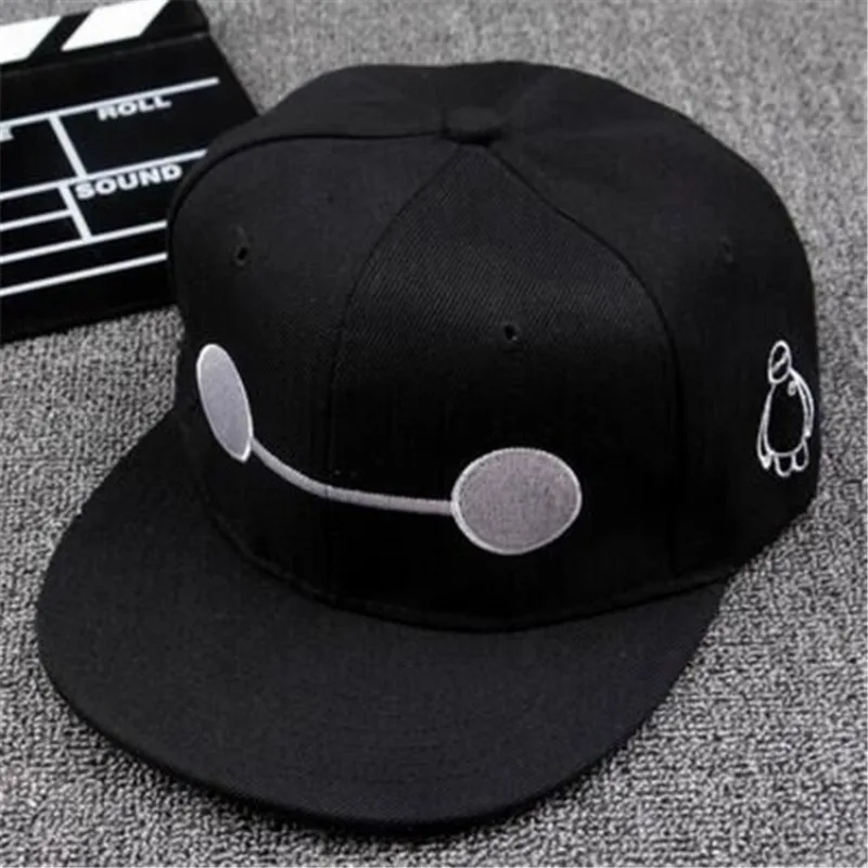 Disney Cartoon Anime Big Hero 6 Baseball Cap Baymax Hip Hop Cap Parent-Child Flat Brim Peaked Cap Hip-hop Hat Sunscreen Gifts