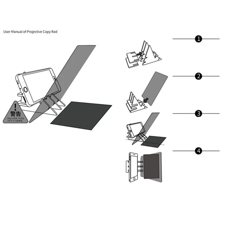 Optical Wizard Tracing Drawing Board Reflection Sketch Paint Tools Copy Table Drawing Kit Gift Kids Educational Toys