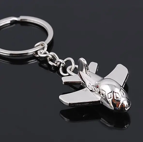 More Metal Plane Keychain Mini Plane Key Chain Aircraft Model Car Key Ring Airplane Party Best Gift Jewelry for Men Women 17035