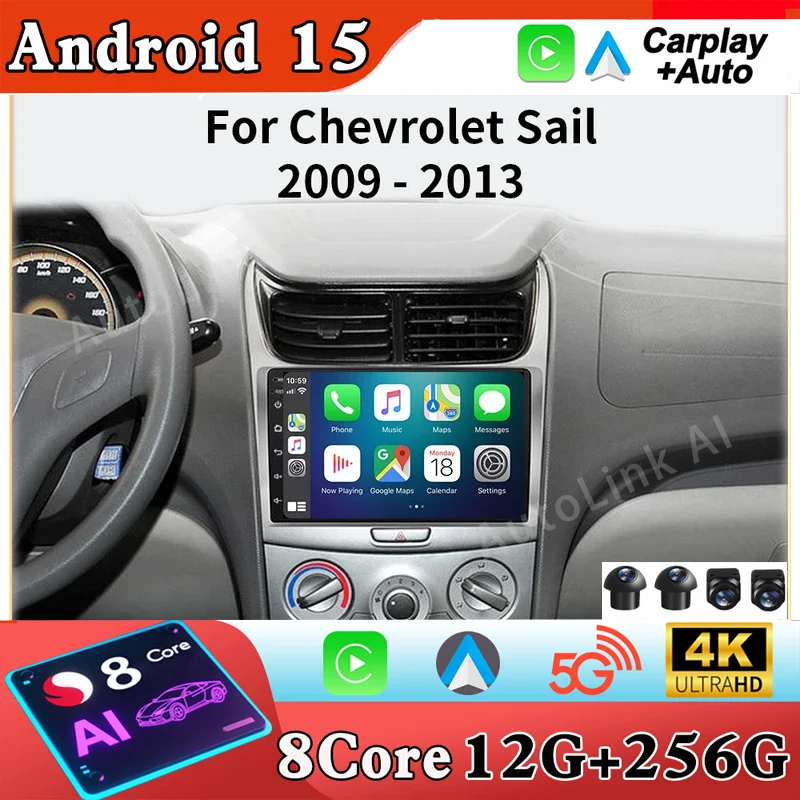 Car Radio For Chevrolet Silverado 3 GMTK2 2014-2018 Wireless Carplay Android Auto Navigation Car Stereo Multimedia Player