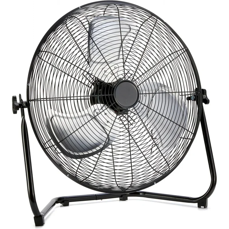 QWAmazon 20-Inch High-Velocity Industrial Floor Fan With 3 Speeds,Metal Construction And Aluminum Blades,Ideal For Indust