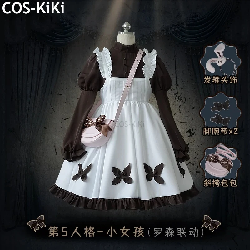 

COS-KiKi Identity V Alice DeRoss Little Girl Game Suit Elegant Lovely Dress Uniform Cosplay Costume Halloween Party Outfit Women